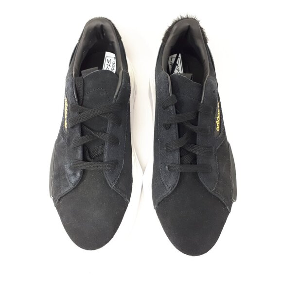 Adidas Hypersleek EE7037 Casual Platform Shoe Sneaker Womens 7.5 US Black White - Picture 8 of 12